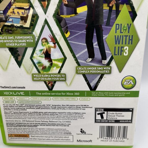 The Sims 3 - Microsoft Xbox 360 Complete In Box - Picture 2 of 8